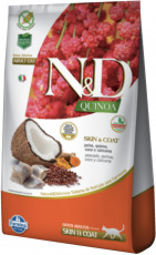 N&D Natural And Delicious Quinoa Feline Adult Skin Peixe 0.4kg